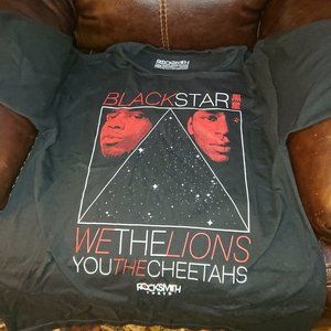 Ultra Super Rare BlackStar we the lions you the cheetahs black XL t shirt